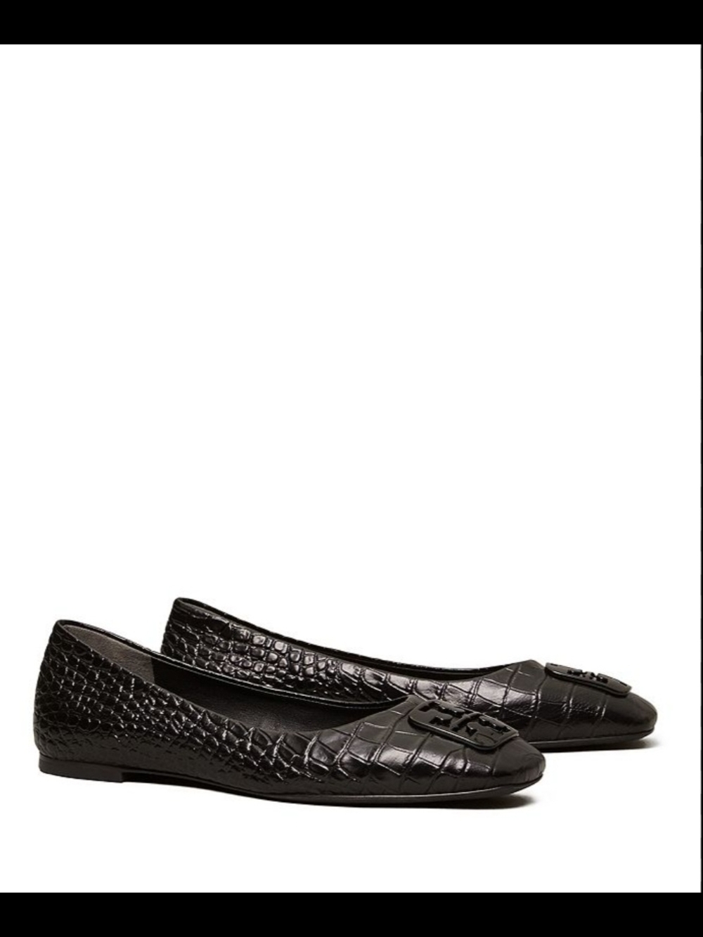 TORY BURCH Georgia Snake Medallion Ballet Flats